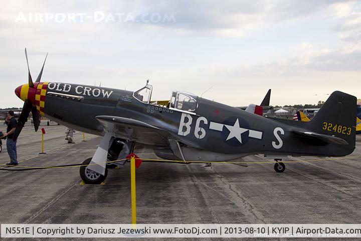 N551E, 1943 North American P-51B-1NA Mustang C/N 102-24700, North American P-51B Mustang 