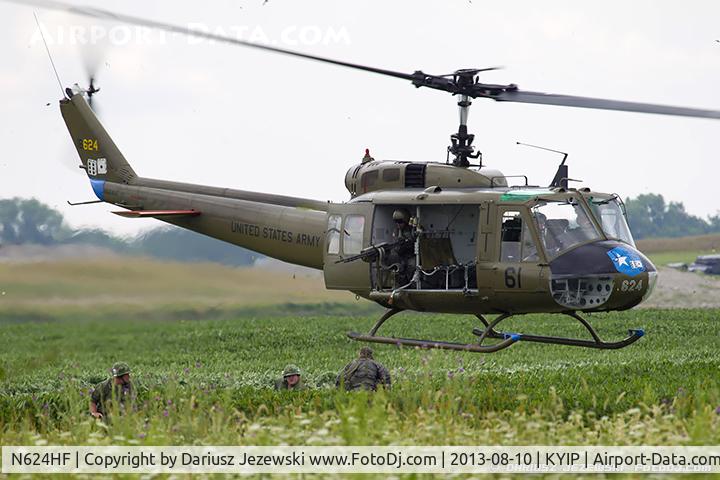 N624HF, 1966 Bell UH-1D Iroquois C/N 8819, Bell UH-1H Iroquois (Huey)  C/N 66-16624, N624HF