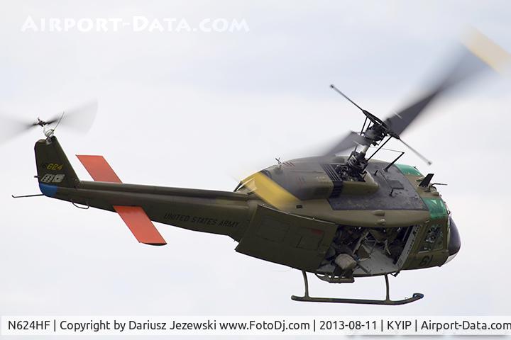 N624HF, 1966 Bell UH-1D Iroquois C/N 8819, Bell UH-1H Iroquois (Huey)  C/N 66-16624, N624HF