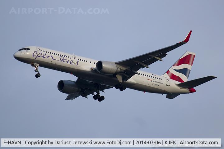F-HAVN, 1991 Boeing 757-230 C/N 25140, Boeing 757-230 - OpenSkies (British Airways)   C/N 25140, F-HAVN