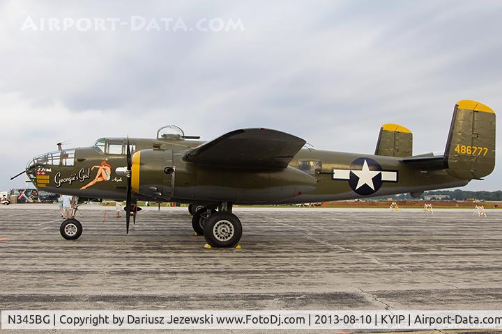 N345BG, 1944 North American TB-25N Mitchell C/N 108-47531, North American TB-25N Mitchell 