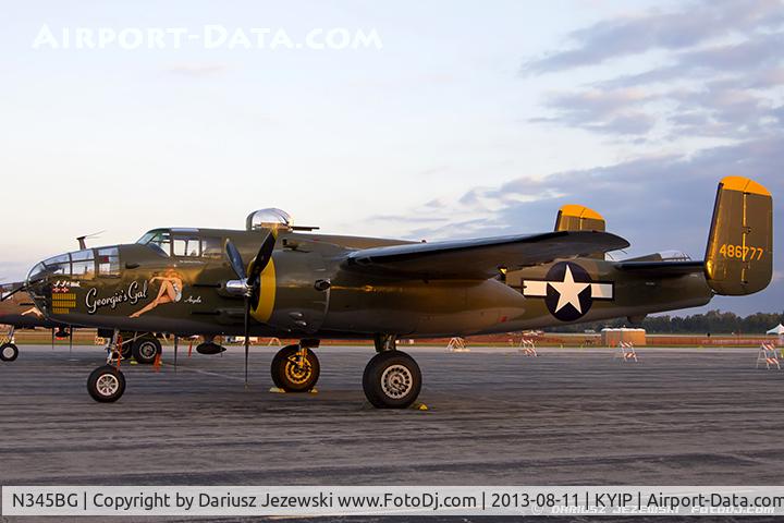 N345BG, 1944 North American TB-25N Mitchell C/N 108-47531, North American TB-25N Mitchell 