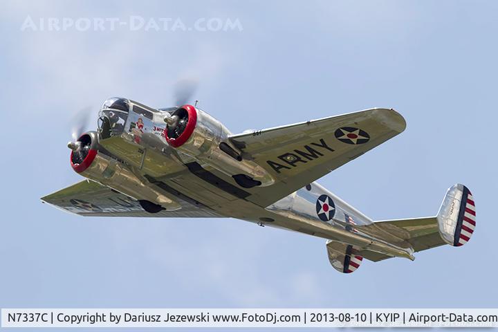N7337C, 1943 Beech AT-11 Kansan C/N 4597, Beech AT-11 Kansan 