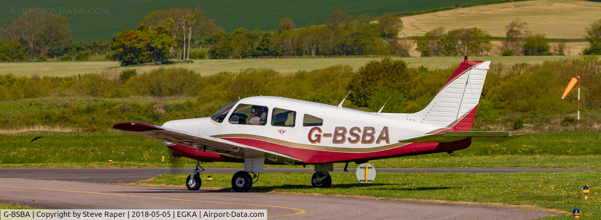 G-BSBA, 1980 Piper PA-28-161 Cherokee Warrior II C/N 28-8016041, Shoreham