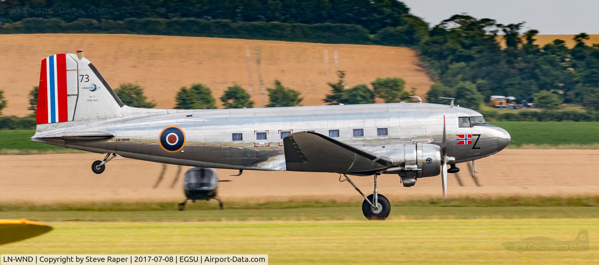 LN-WND, 1943 Douglas C-53D-DO Skytrooper (DC-3A) C/N 11750, Flying Legends
