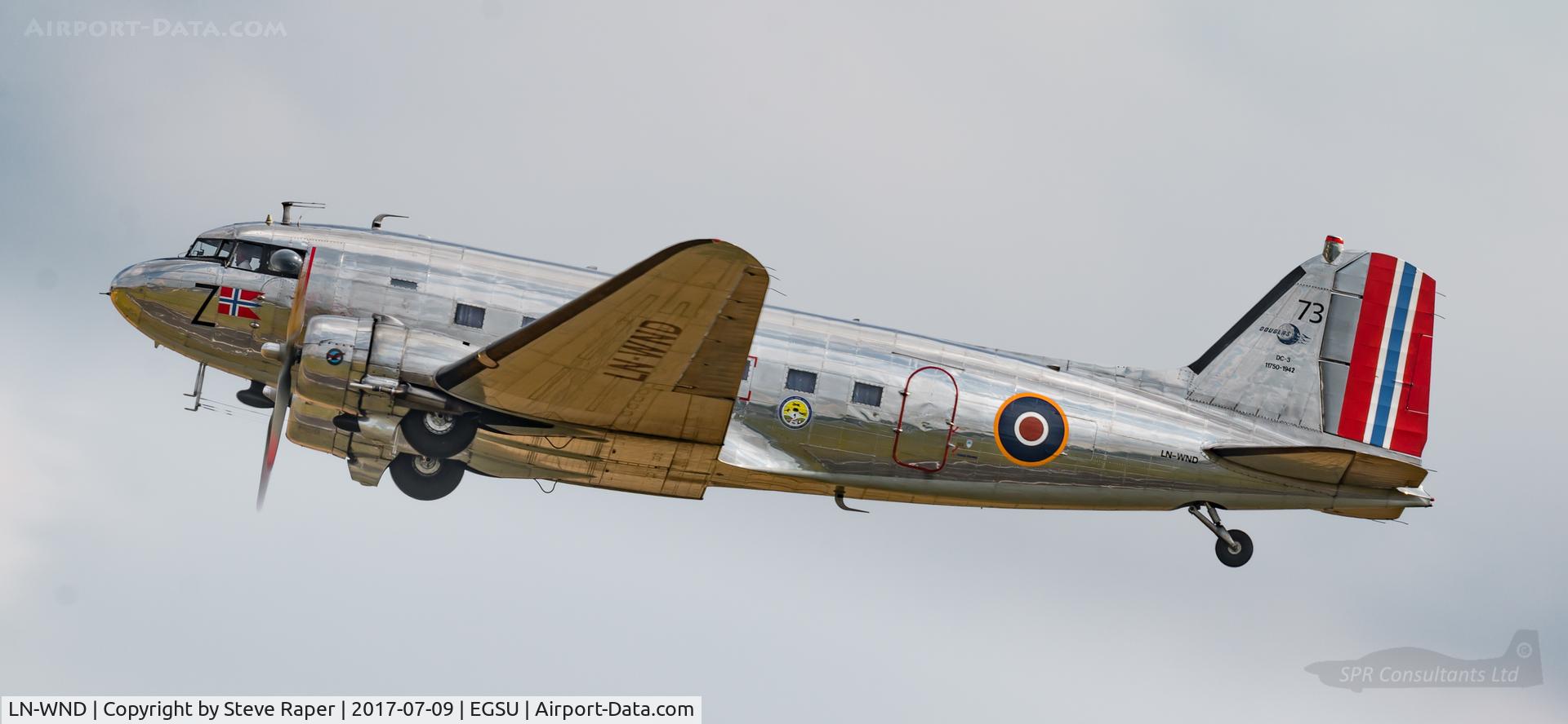 LN-WND, 1943 Douglas C-53D-DO Skytrooper (DC-3A) C/N 11750, Flying Legends