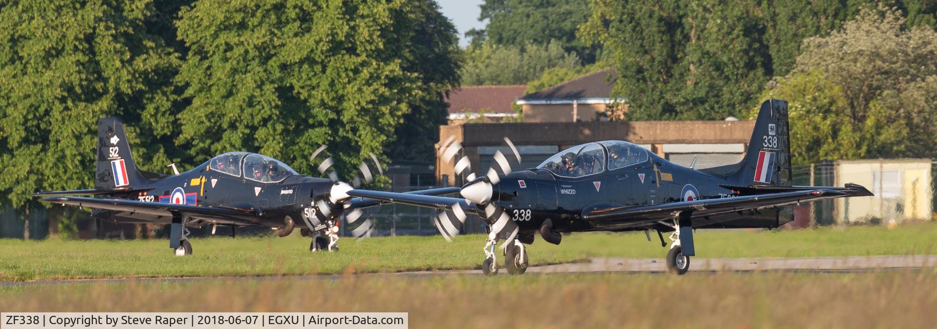 ZF338, 1991 Short S-312 Tucano T1 C/N S102/T73, WHIZZO at Linton with ZF515