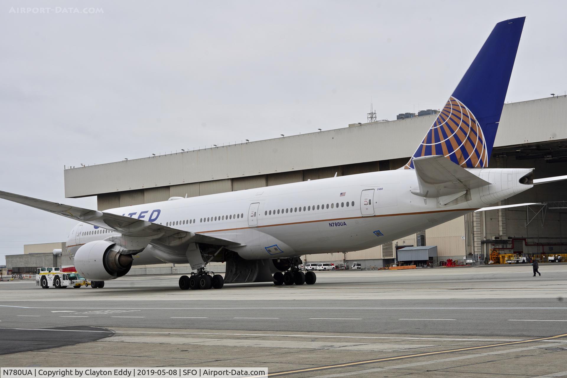 N780UA, 1996 Boeing 777-222 C/N 26944, SFO 2019.