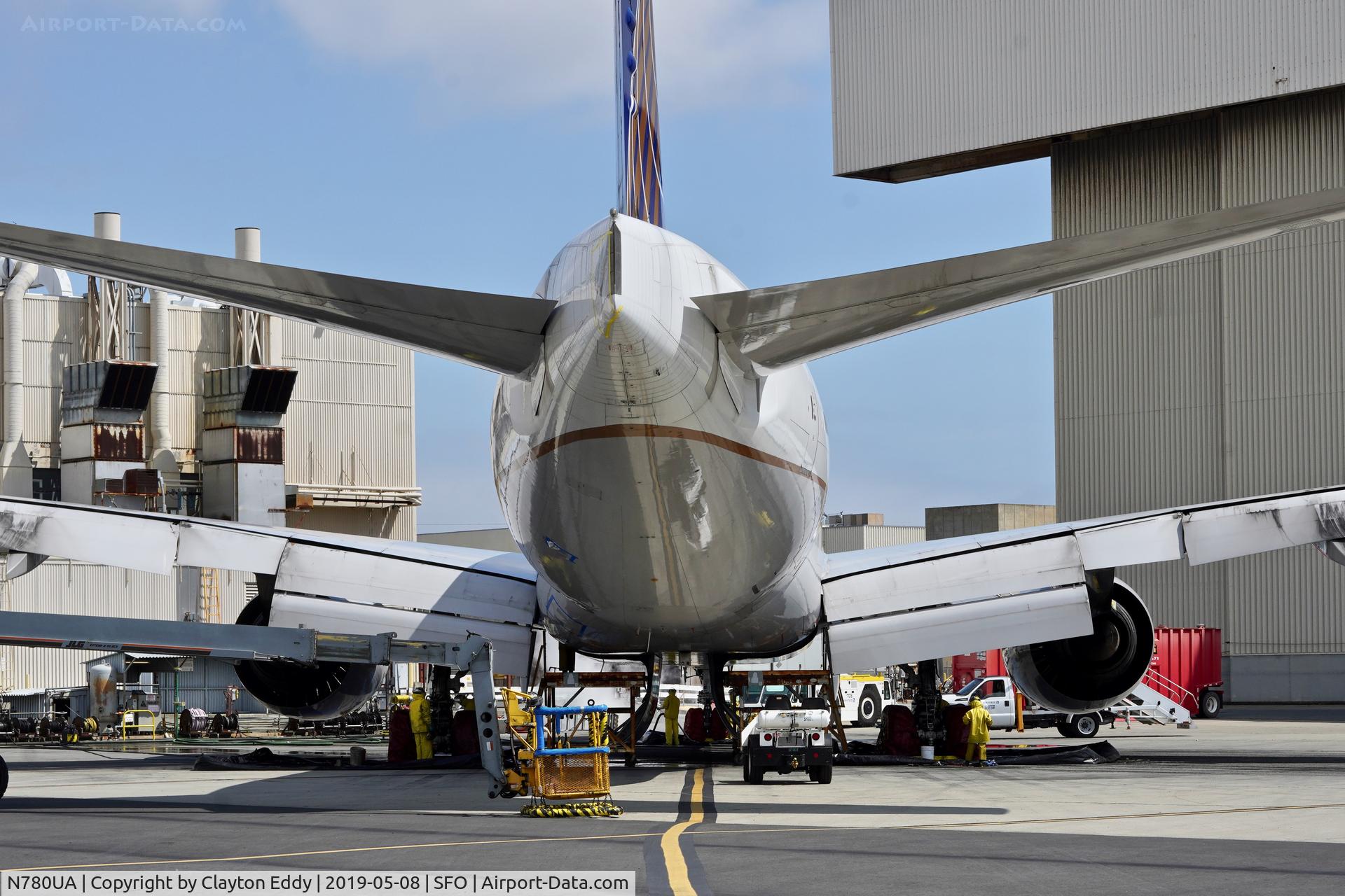 N780UA, 1996 Boeing 777-222 C/N 26944, SFO 2019.