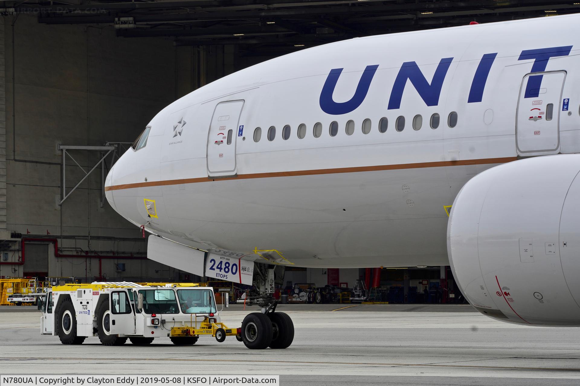 N780UA, 1996 Boeing 777-222 C/N 26944, SFO 2019.