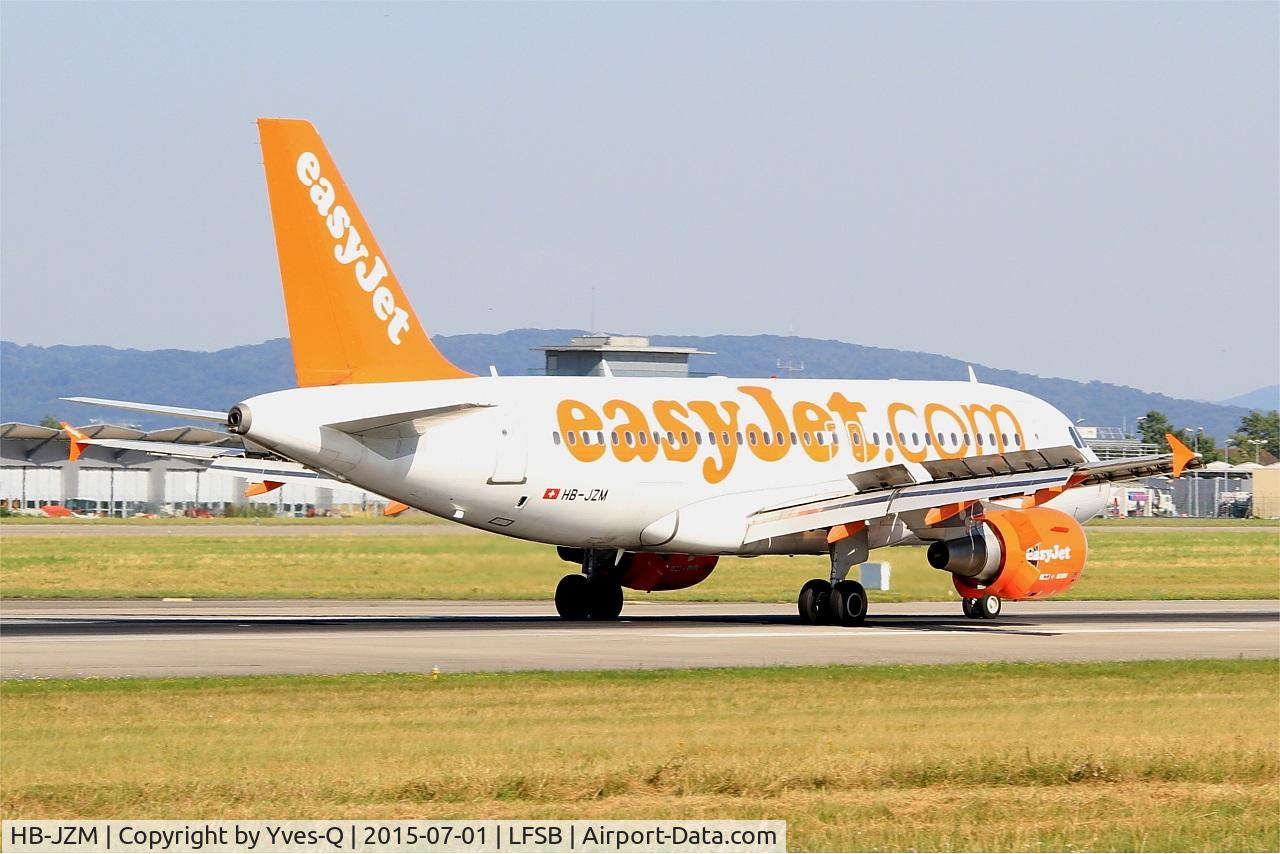 HB-JZM, 2004 Airbus A319-111 C/N 2370, Airbus A319-111, Landing rwy 15, Bâle-Mulhouse-Fribourg airport (LFSB-BSL)