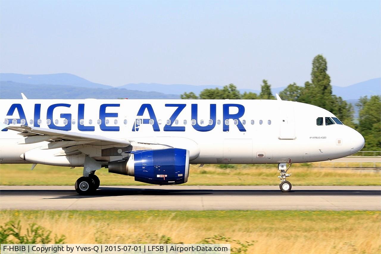 F-HBIB, 2007 Airbus A320-214 C/N 3289, Airbus A320-214, Take off run rwy 15, Bâle-Mulhouse-Fribourg airport (LFSB-BSL)