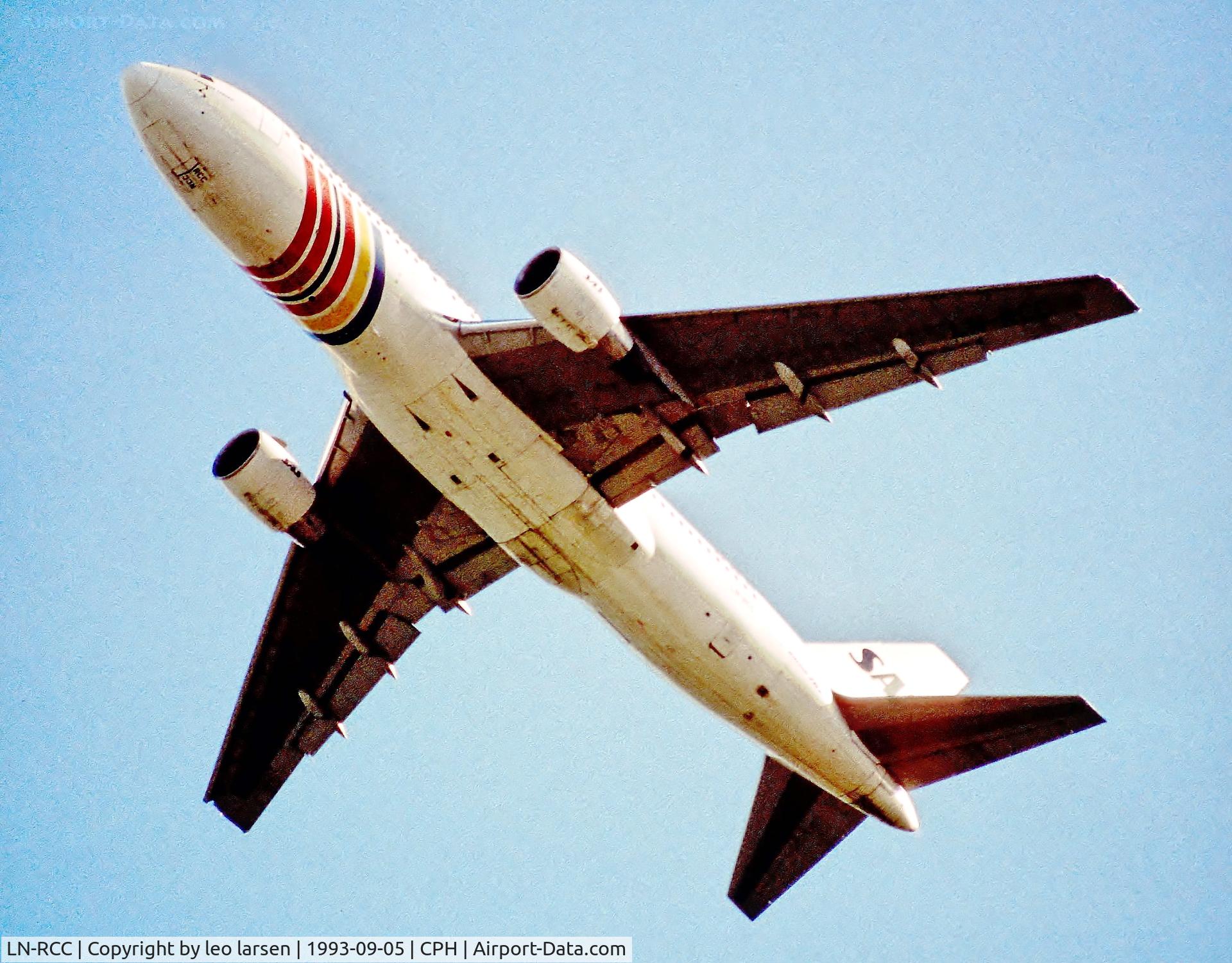 LN-RCC, 1990 Boeing 767-283/ER C/N 24728, Copenhagen 5.9.1993