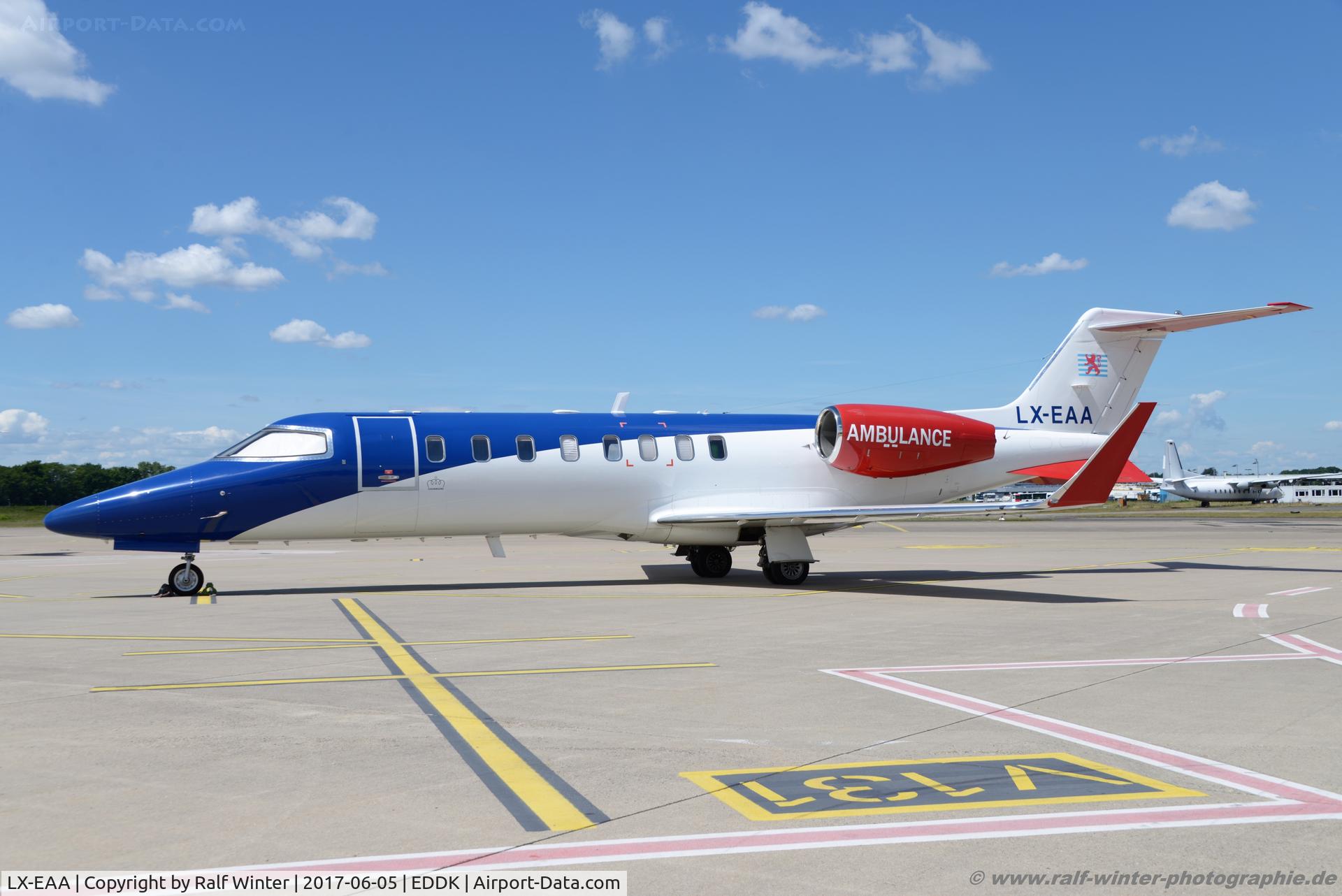 LX-EAA, 2006 Learjet 45 C/N 321, Learjet 45 - Luxembourg Air Rescue (LAR) - 45-321 - LX-EAA - 05.06.2017 - CGN