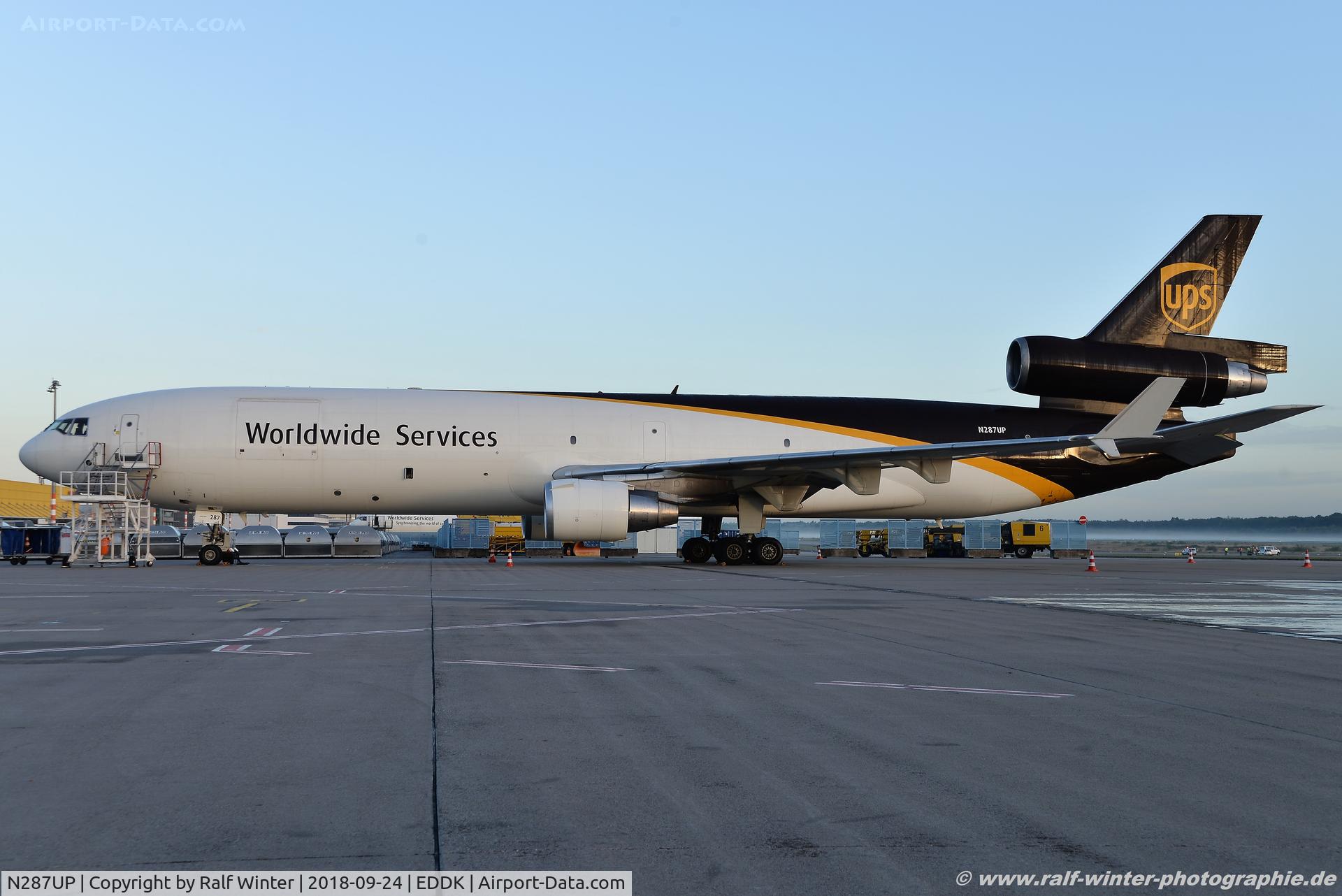 N287UP, 1994 McDonnell Douglas MD-11 C/N 48539, McDonnell Douglas MD-11F - 5X UPS United Parcel Service - 48539 - N287UP - 24.09.2018 - CGN