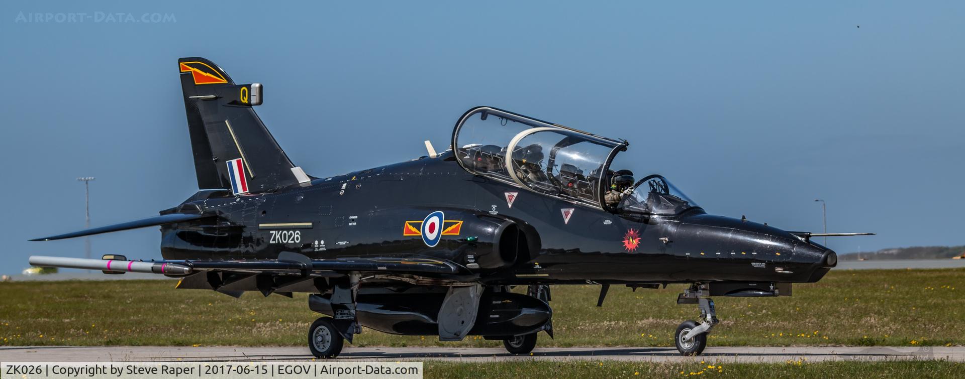 ZK026, 2009 British Aerospace Hawk T2 C/N RT017/1255, RAF VALLEY