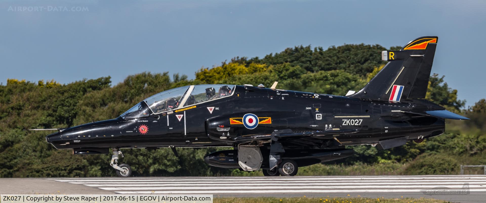 ZK027, 2009 British Aerospace Hawk T2 C/N RT018/1256, RAF VALLEY