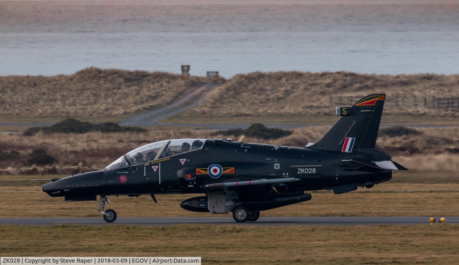 ZK028, 2009 British Aerospace Hawk T2 C/N RT019/1257, RAF VALLEY
