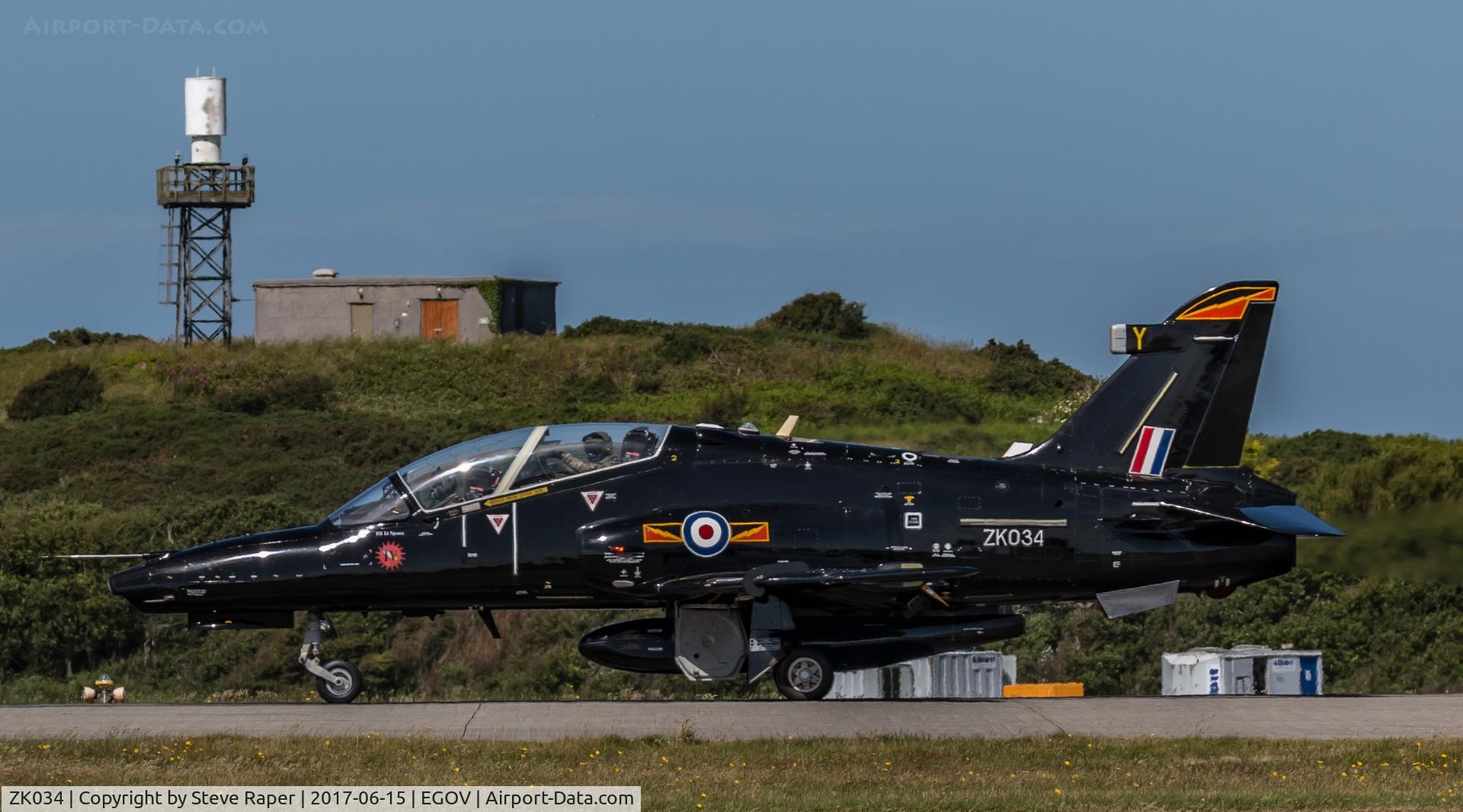 ZK034, 2010 British Aerospace Hawk T2 C/N RT025/1263, RAF VALLEY