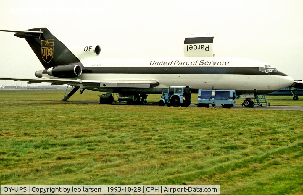 OY-UPS, 1967 Boeing 727-31C (QF) C/N 19232, Copenhagen 28.10.1993