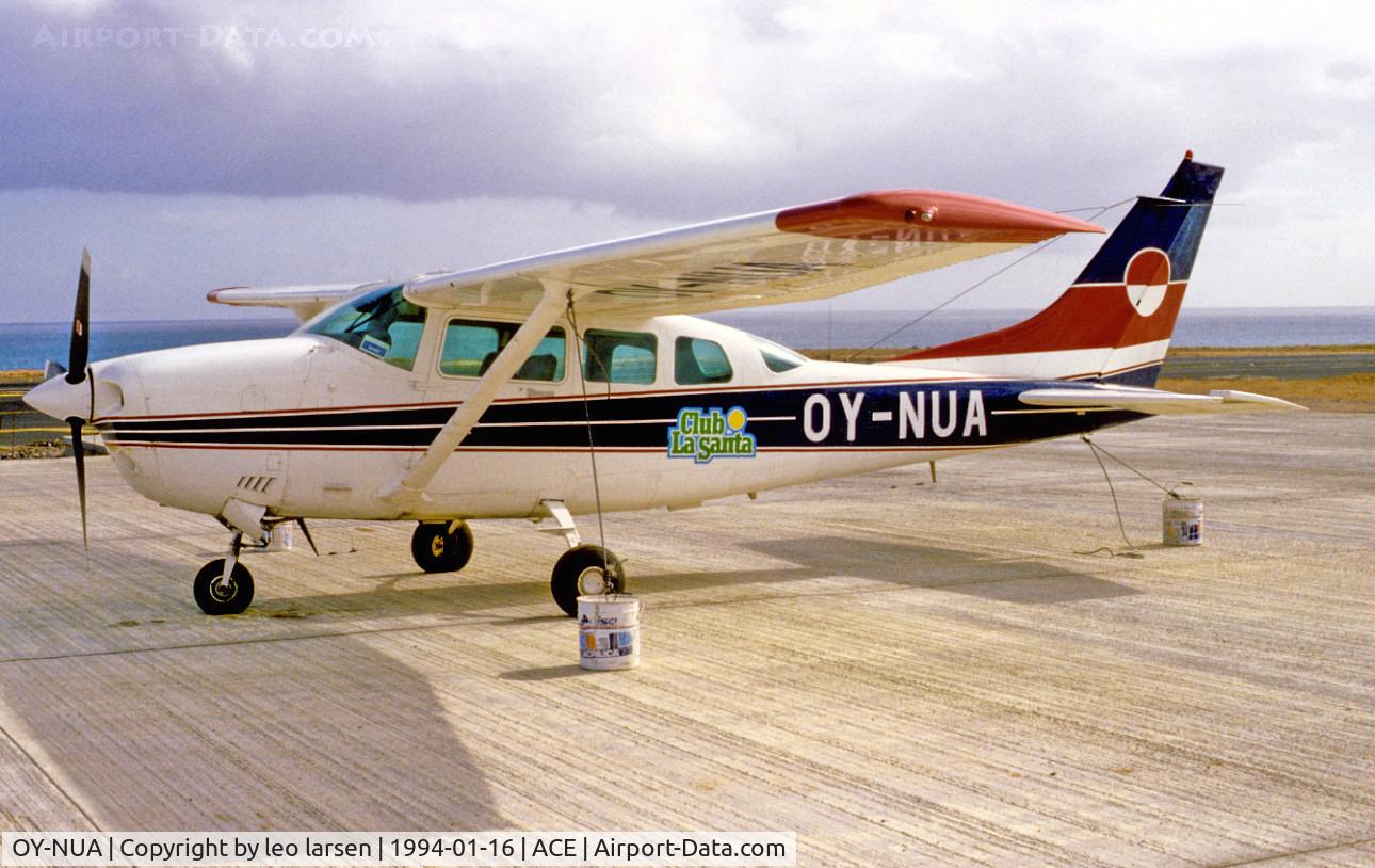 OY-NUA, 1980 Cessna TU206G Turbo Stationair Turbo Stationair C/N U20605476, ACE Lanzarote 16.1.1994.re-reg G-BYIC