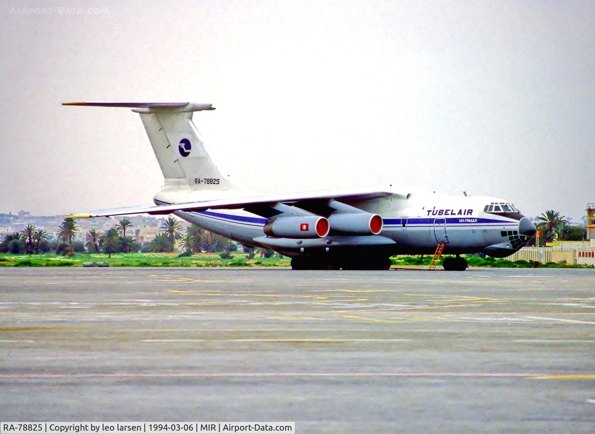 RA-78825, 1991 Ilyushin IL-76MDK C/N 10134 95871, Monastir 6.3.1994