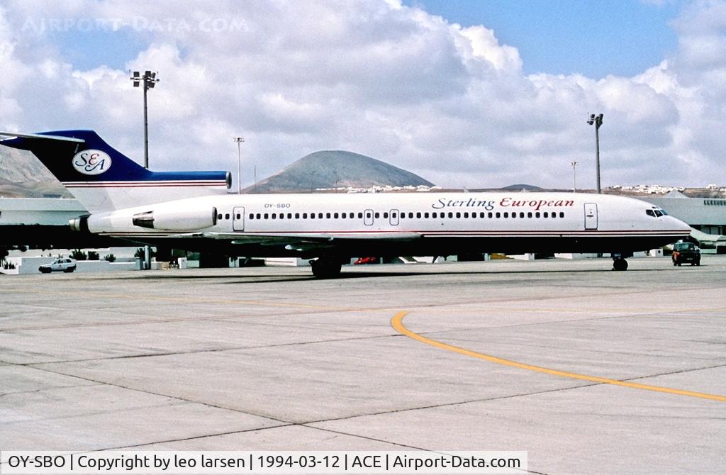 OY-SBO, 1988 Boeing 727-2K3 C/N 22770, Lanzarote 12.3.1994