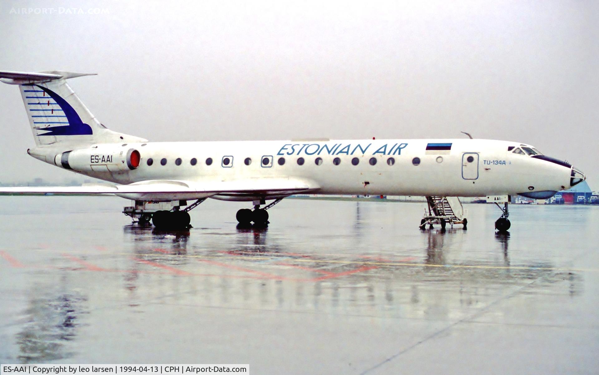 ES-AAI, 1978 Tupolev Tu-134A C/N 60350, Copenhagen 13.4.1994