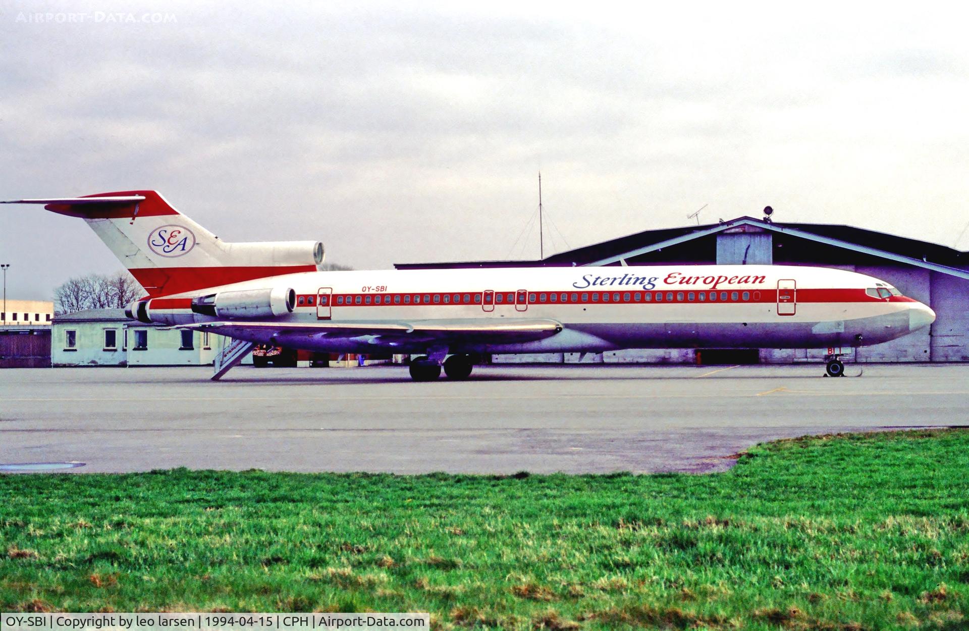 OY-SBI, 1983 Boeing 727-270 C/N 23052, Copenhagen 15.4.1994