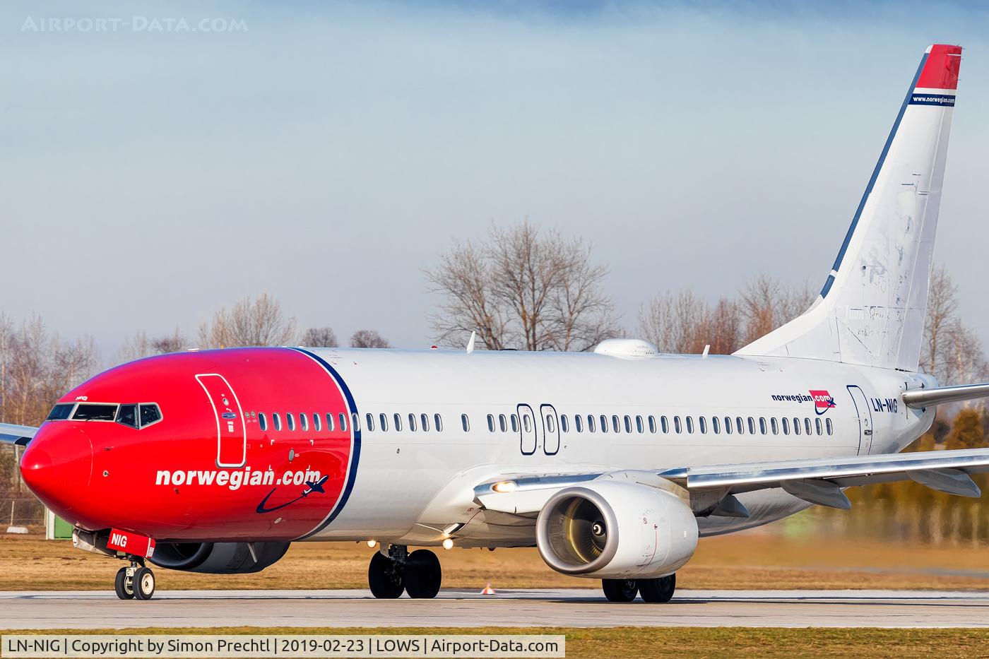 LN-NIG, 2014 Boeing 737-8JP C/N 43878, LN-NIG @ Salzburg Airport