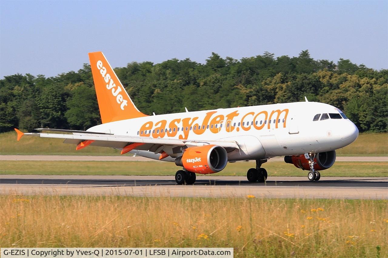G-EZIS, 2005 Airbus A319-111 C/N 2528, Airbus A319-111, Landing rwy 15, Bâle-Mulhouse-Fribourg airport (LFSB-BSL)