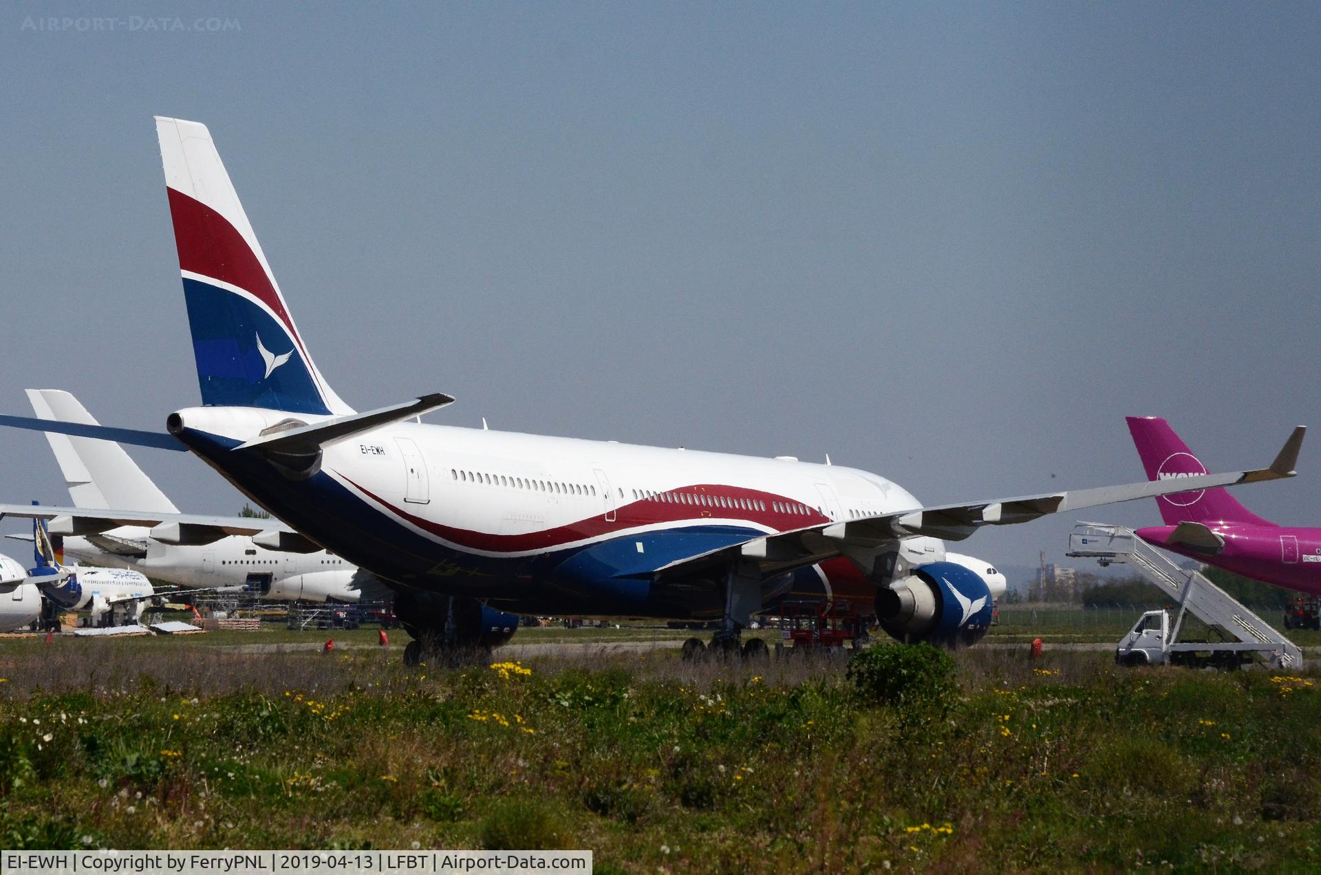 EI-EWH, 2008 Airbus A330-223 C/N 891, Owner Pembroke stored this A332 formely operated by Arik(5N-JIC)  temporarily in Tarbes.