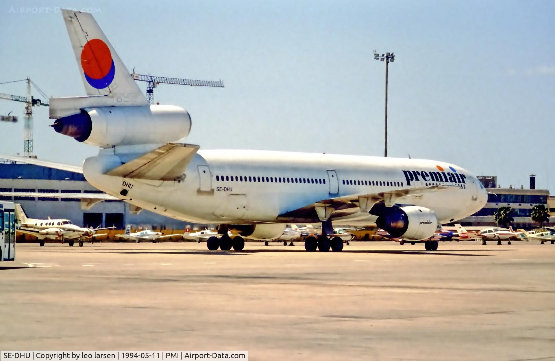 SE-DHU, 1980 McDonnell Douglas DC-10-10 C/N 47832, Palma de Mallorca 14.5.1994