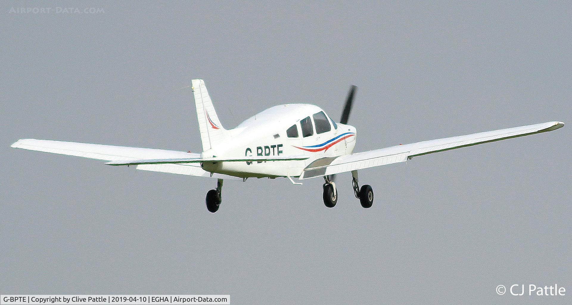 G-BPTE, 1976 Piper PA-28-181 Cherokee Archer II C/N 28-7690178, Departure @ EGHA