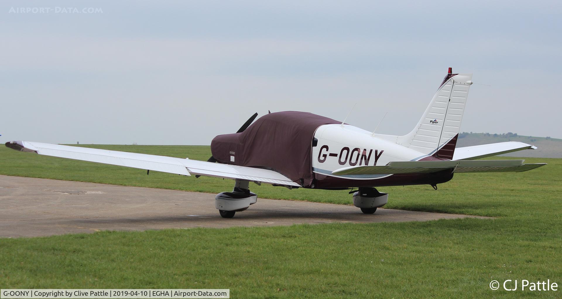 G-OONY, 1983 Piper PA-28-161 Cherokee Warrior II C/N 28-8316015, Under wraps @ EGHA
