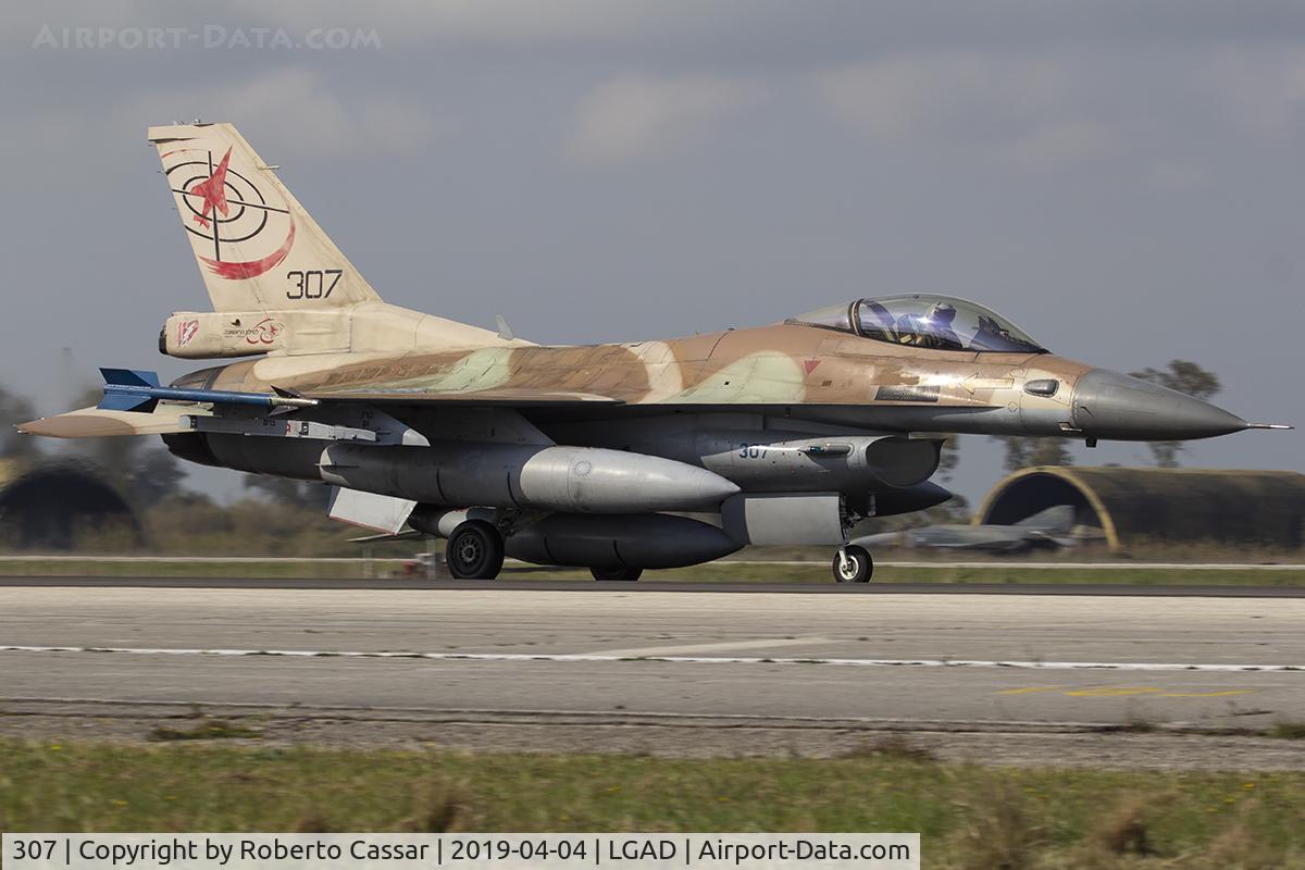 307, 1986 General Dynamics F-16C Barak C/N 4J-4, Inichos 2019
