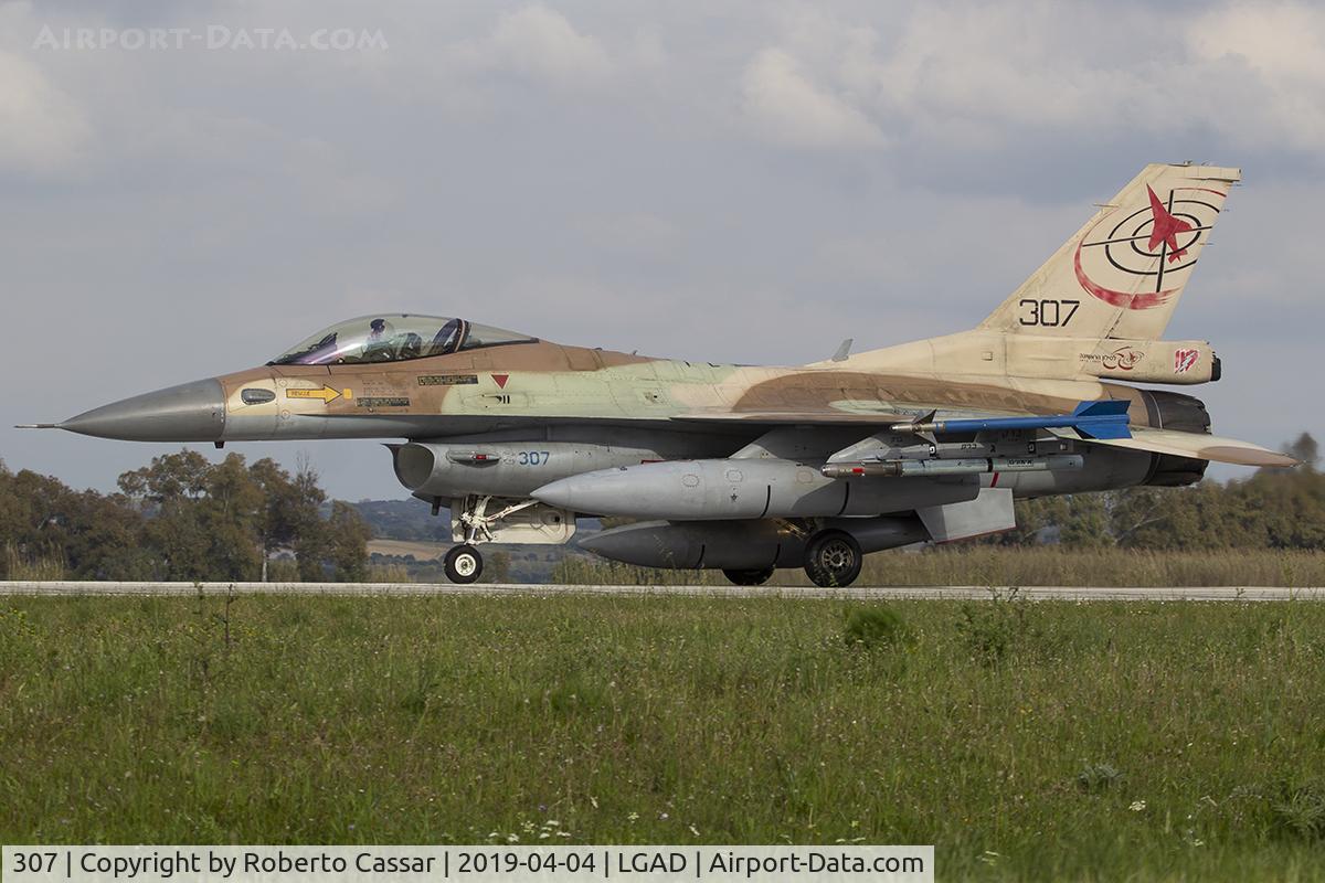 307, 1986 General Dynamics F-16C Barak C/N 4J-4, Inichos 2019