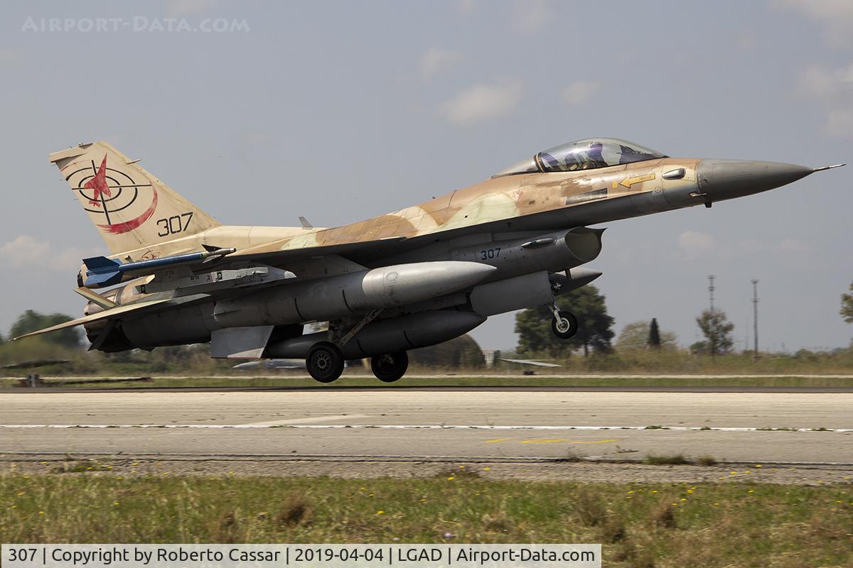 307, 1986 General Dynamics F-16C Barak C/N 4J-4, Inichos 2019