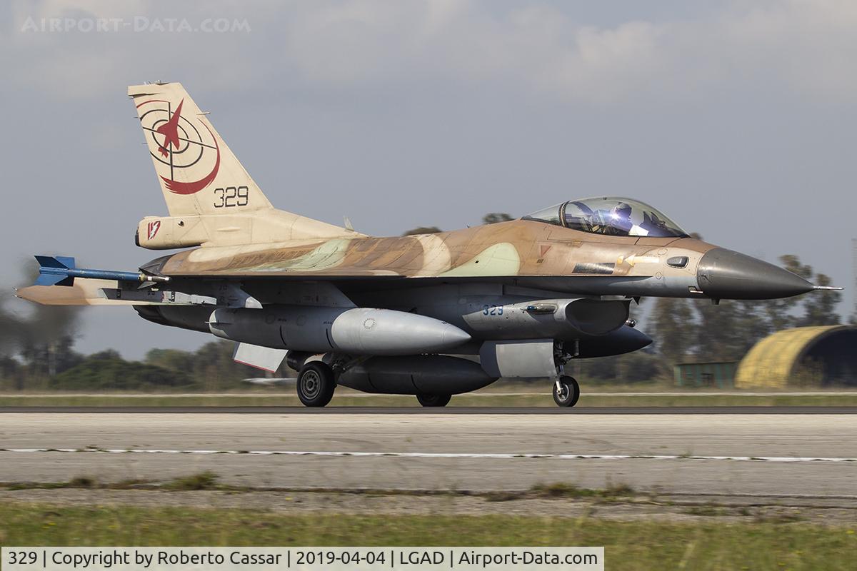 329, 1988 General Dynamics F-16C Barak C/N 4J-51, Inichos 2019