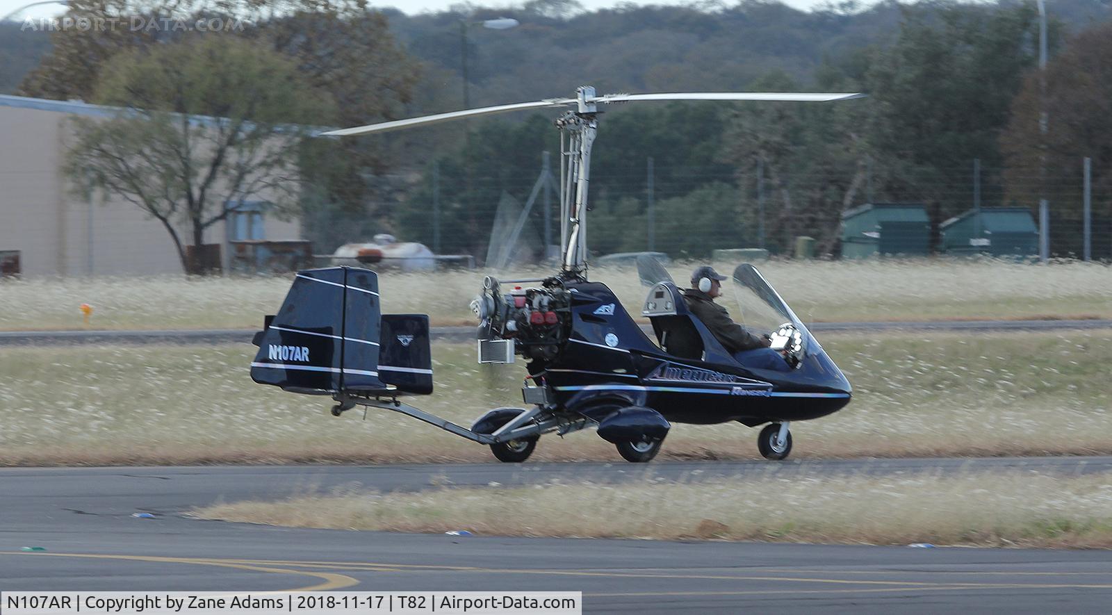 N107AR, 2016 SilverLight Aviation AR-1 American Ranger C/N 0009, At Fredericksburg, Texas
