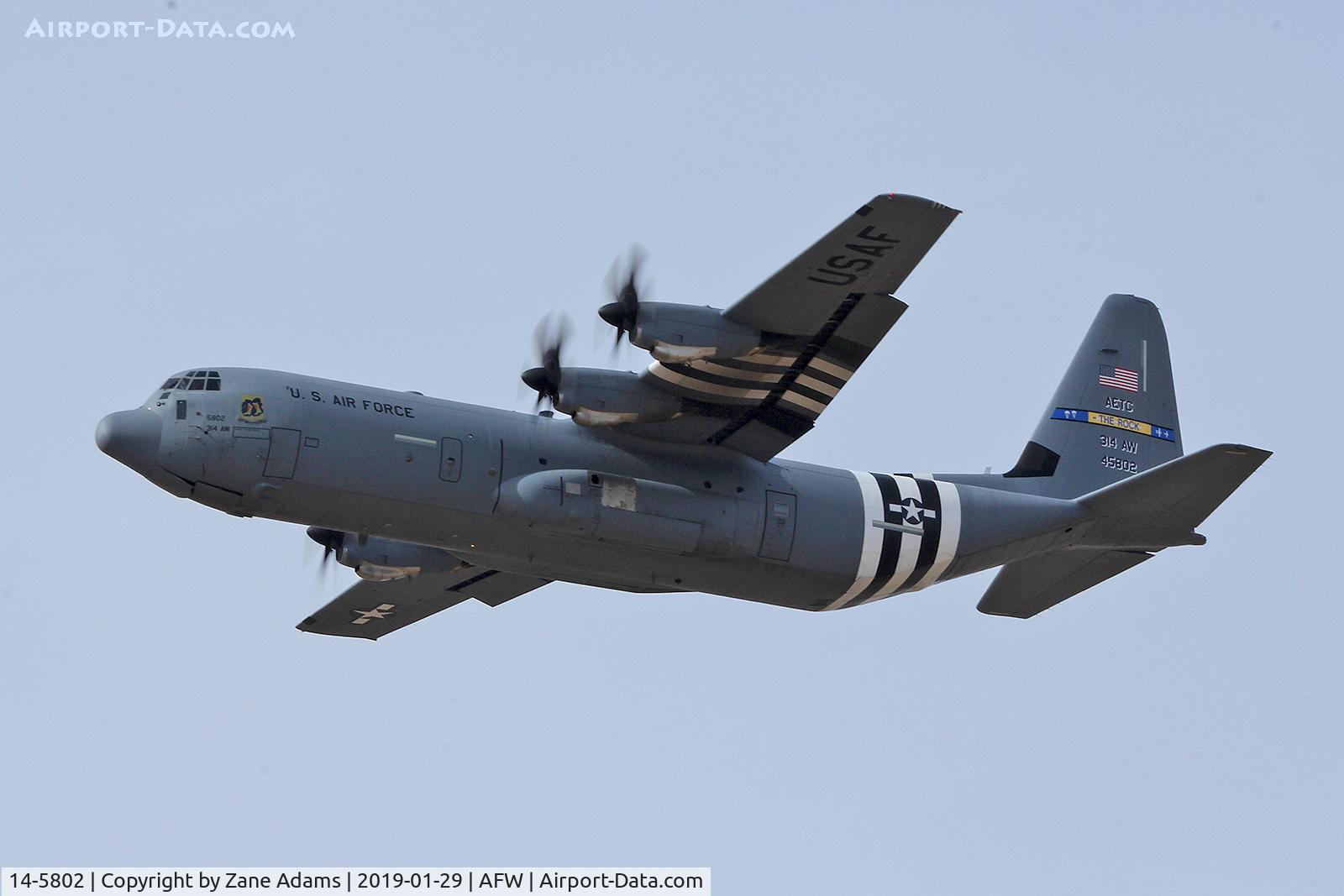 14-5802, Lockheed Martin C-130J-30 Super Hercules C/N 382-5802, Departing Alliance Airport - Fort Worth, TX
