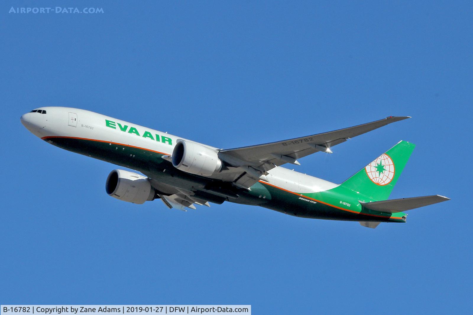 B-16782, 2018 Boeing 777-F5E C/N 62825, Departing DFW Airport
