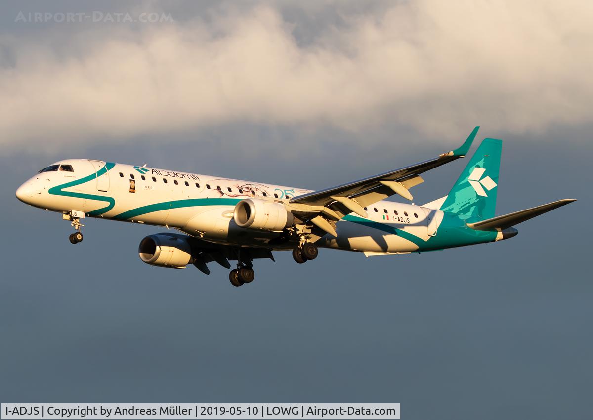 I-ADJS, 2013 Embraer 195LR (ERJ-190-200LR) C/N 19000597, Arriving from MUC.