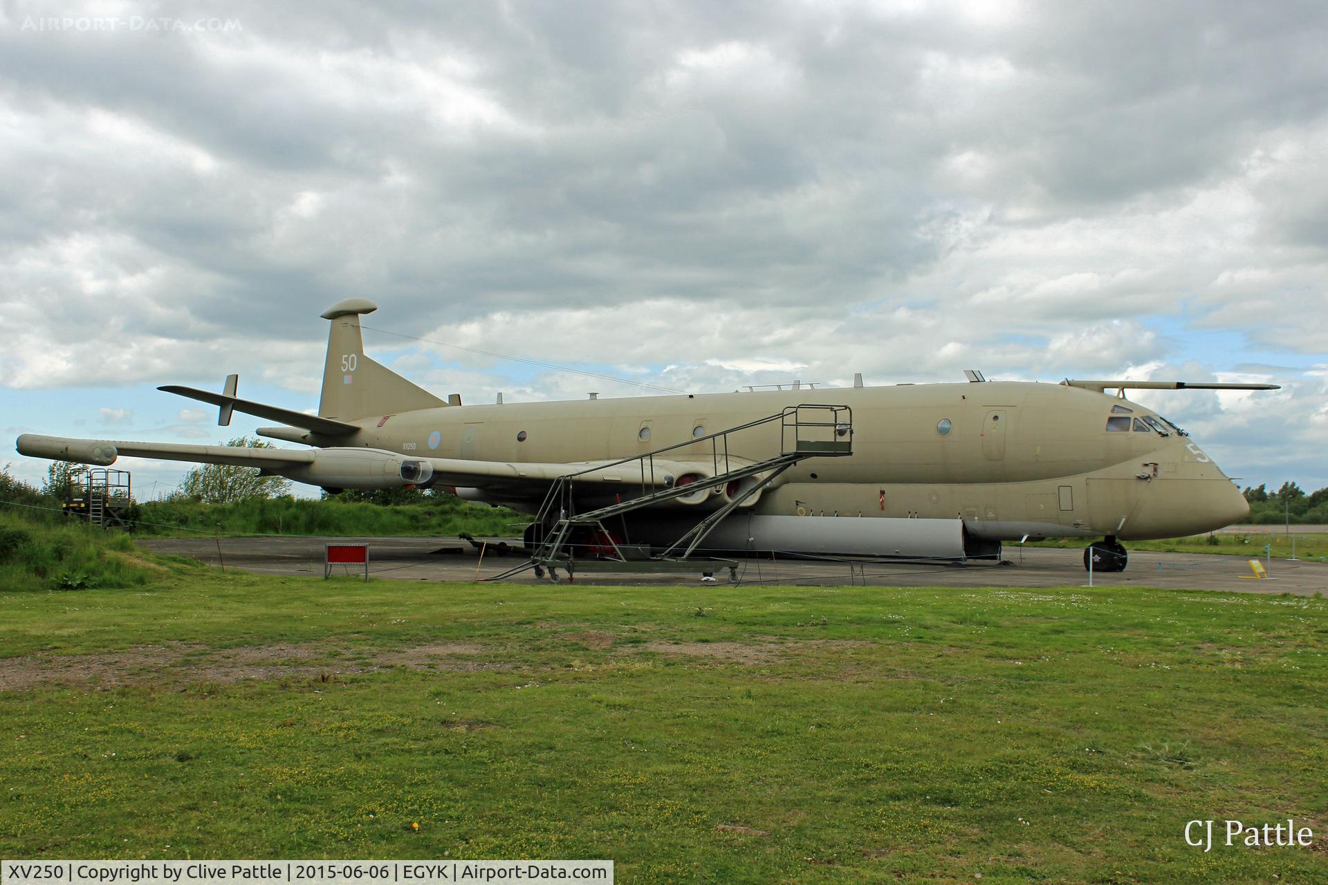 XV250, Hawker Siddeley Nimrod MR.2 C/N 8025, Preserved @ The Yorkshire Air Museum, Elvington, Yorkshire