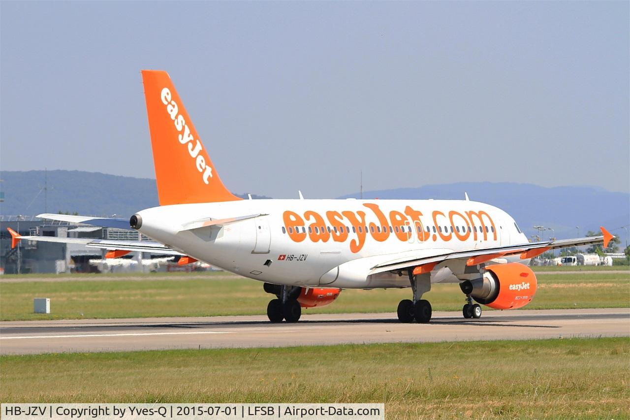 HB-JZV, 2006 Airbus A319-111 C/N 2709, Airbus A319-111, Take off run rwy 15, Bâle-Mulhouse-Fribourg airport (LFSB-BSL)