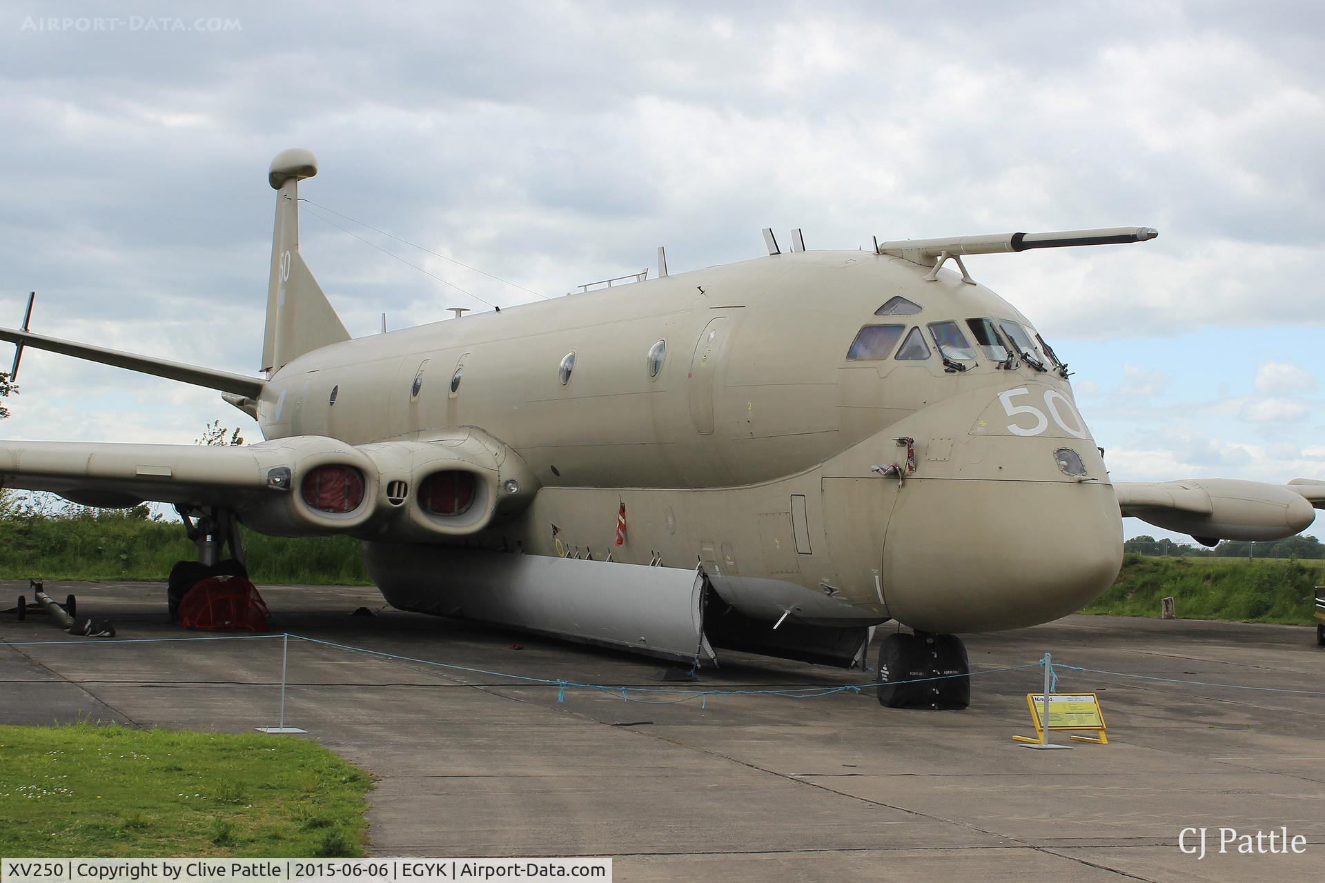 XV250, Hawker Siddeley Nimrod MR.2 C/N 8025, Preserved @ The Yorkshire Air Museum, Elvington, Yorkshire