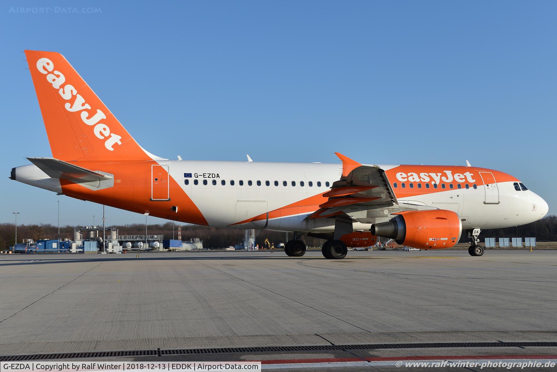 G-EZDA, 2008 Airbus A319-111 C/N 3413, Airbus A319-111 - U2 EZY easyJet - 3413 - G-EZDA - 13.12.2018 - CGN