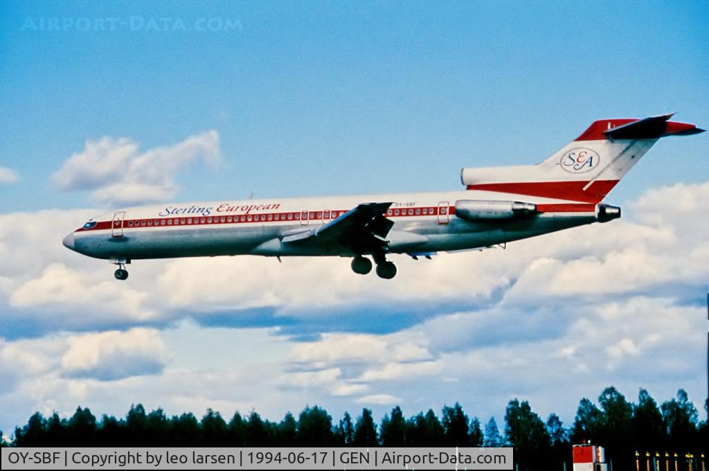 OY-SBF, 1980 Boeing 727-2J4F C/N 22080, Oslo Gardermoen 17.6.1994