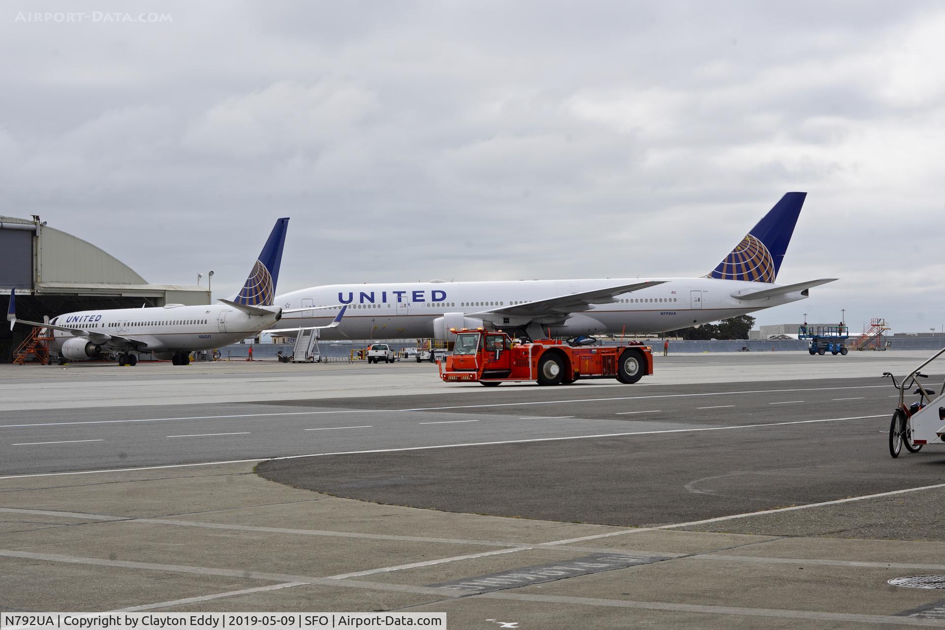 N792UA, 1997 Boeing 777-222 C/N 26934, SFO 2019.