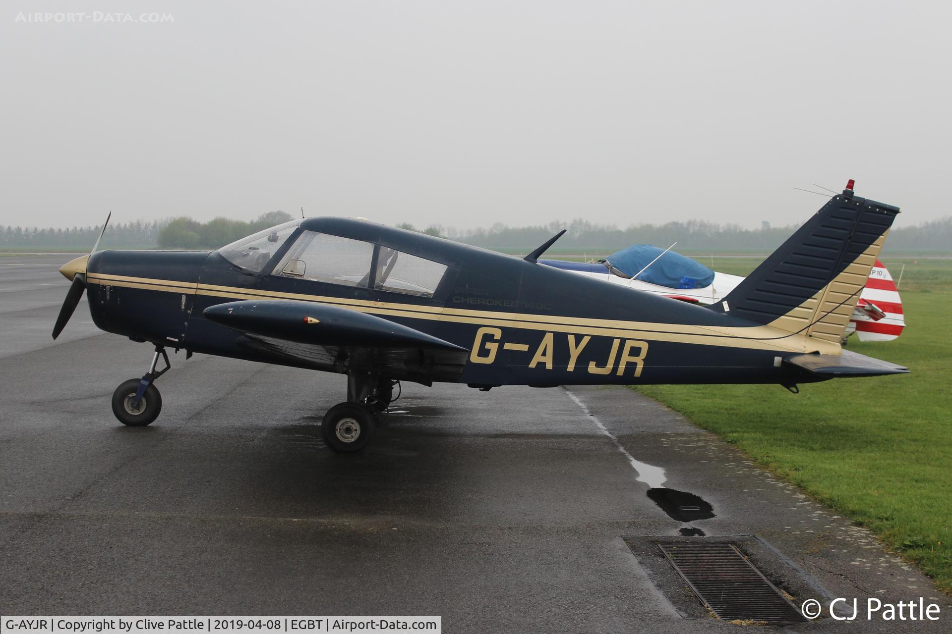 G-AYJR, 1970 Piper PA-28-140 Cherokee C/N 28-26694, @ EGBT